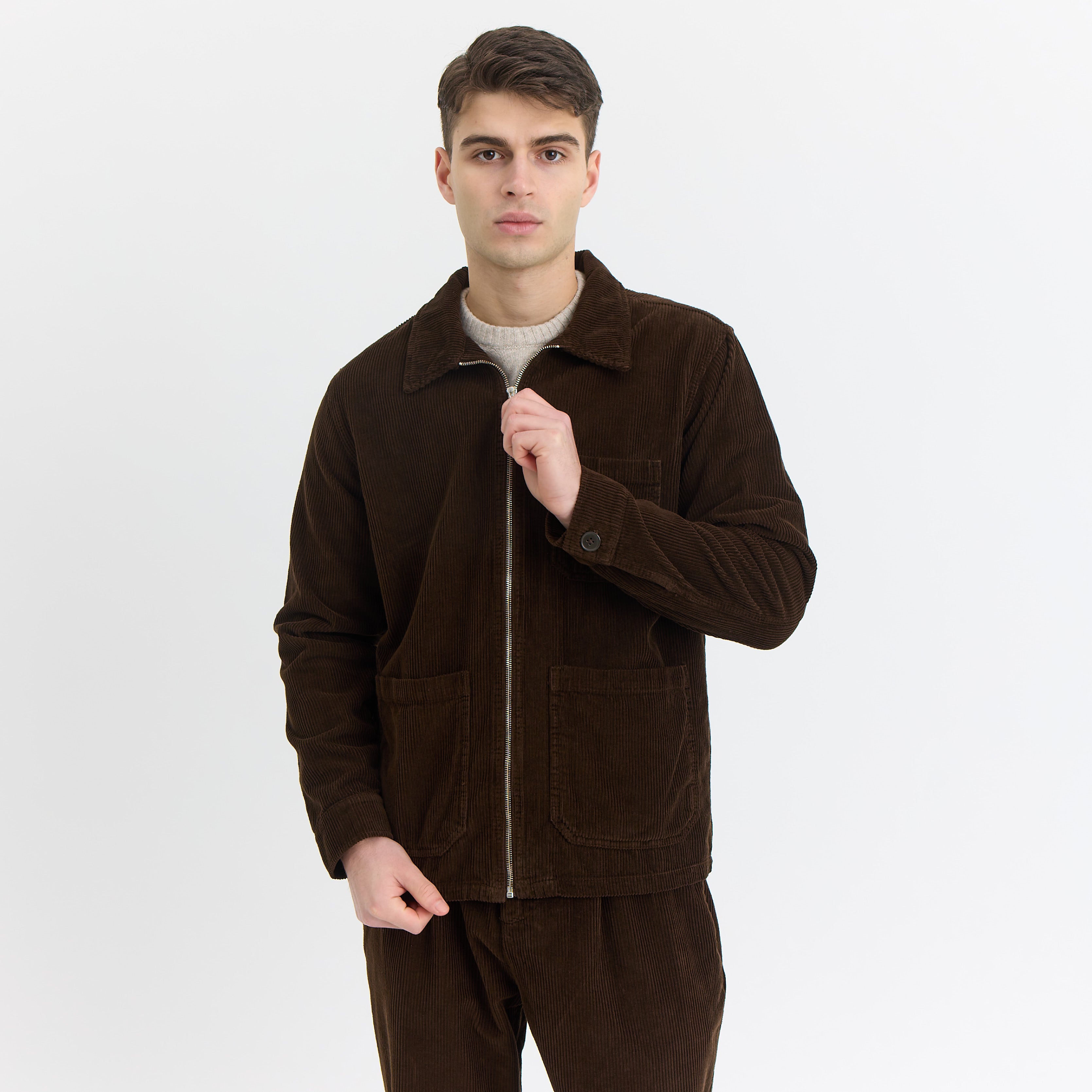 Athletes Collective Matt Corduroy Jacket Jacket 3000 Ebony Brown