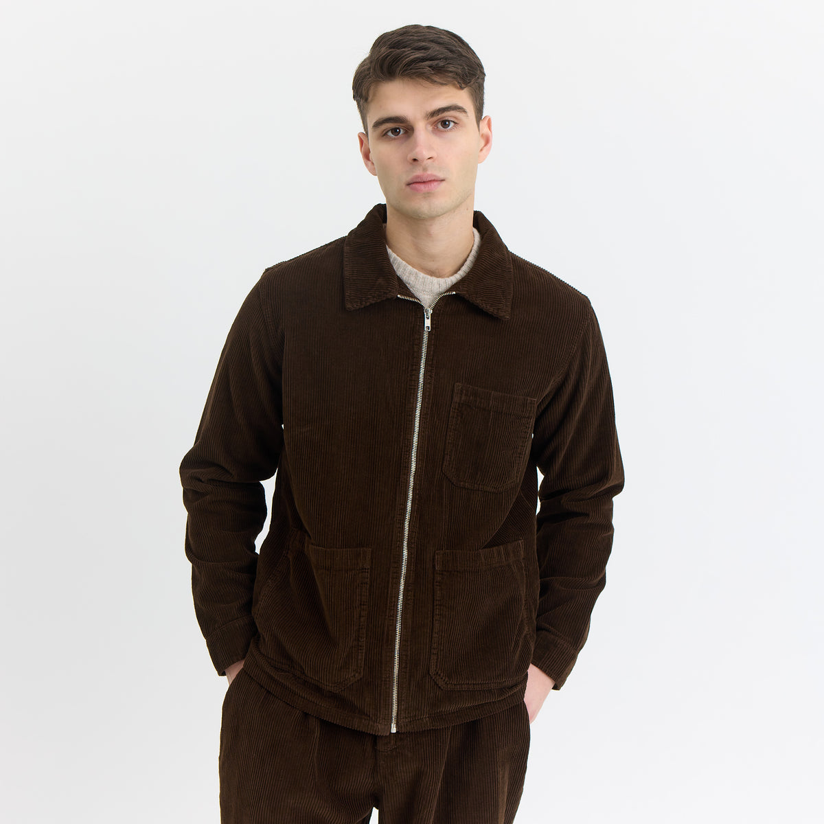 Athletes Collective Matt Corduroy Jacket Jacket 3000 Ebony Brown