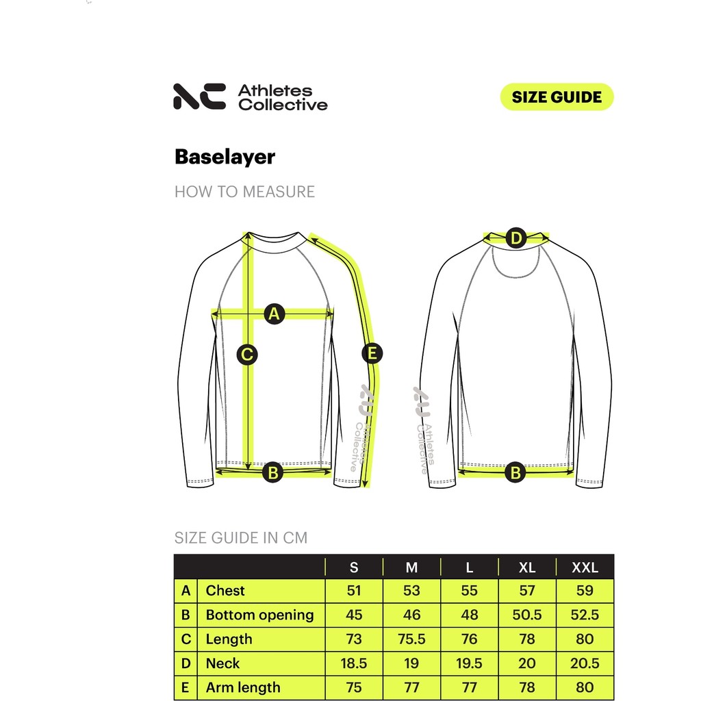 Athletes Collective The Baselayer Tech T-Shirt LS 4000 Black