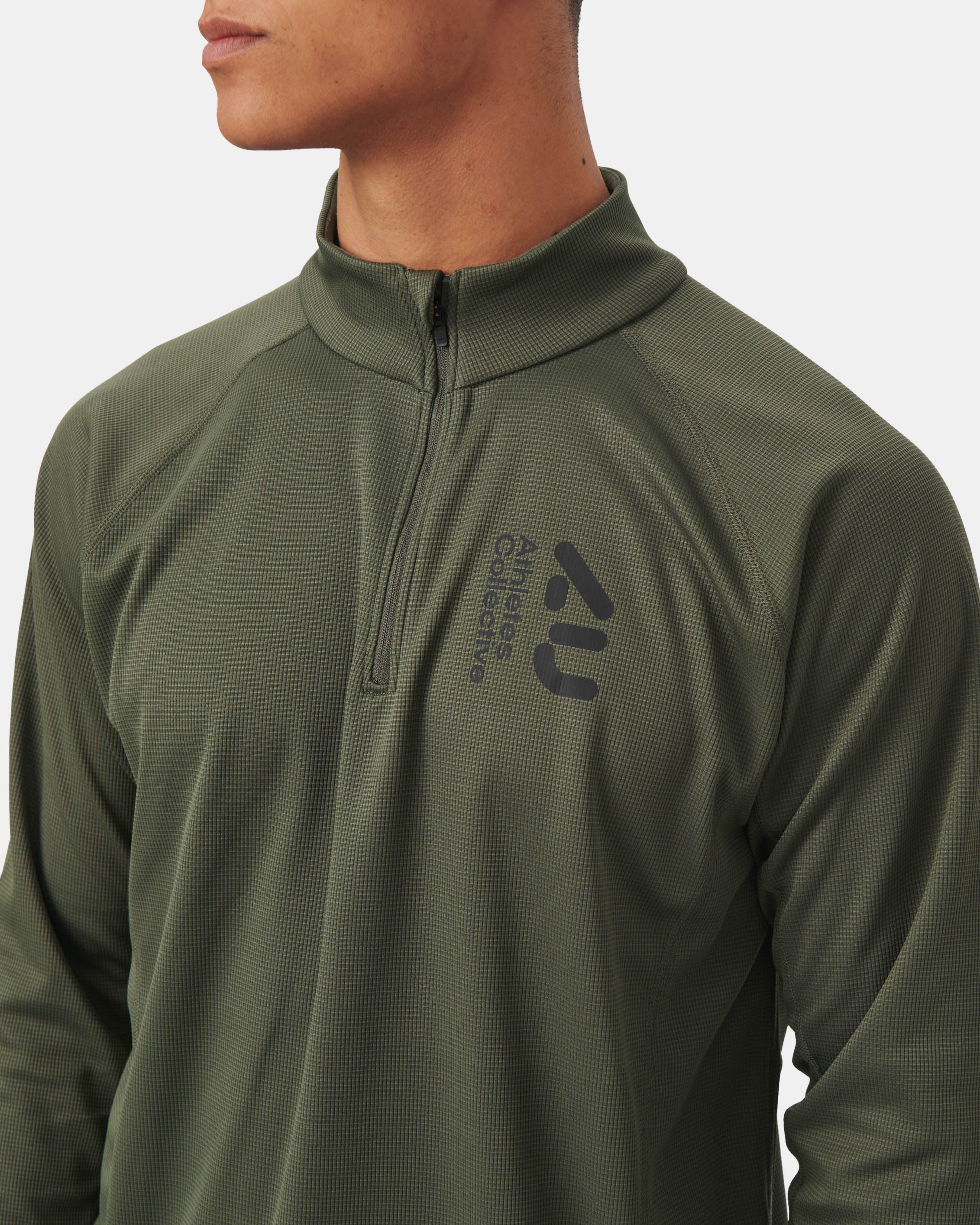 Athletes Collective The Half Zip Sweatshirt 3000 Green