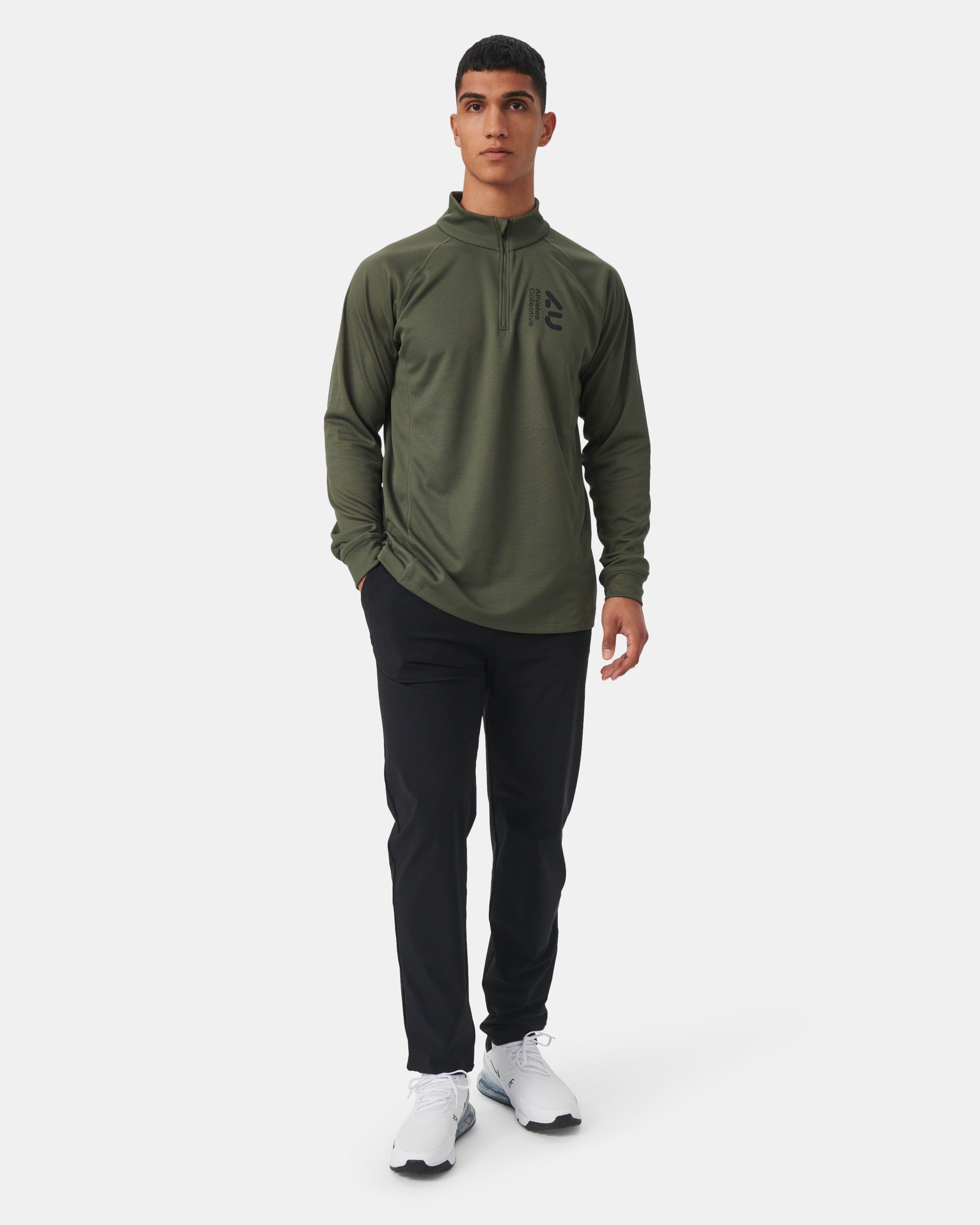 Athletes Collective The Half Zip Sweatshirt 3000 Green