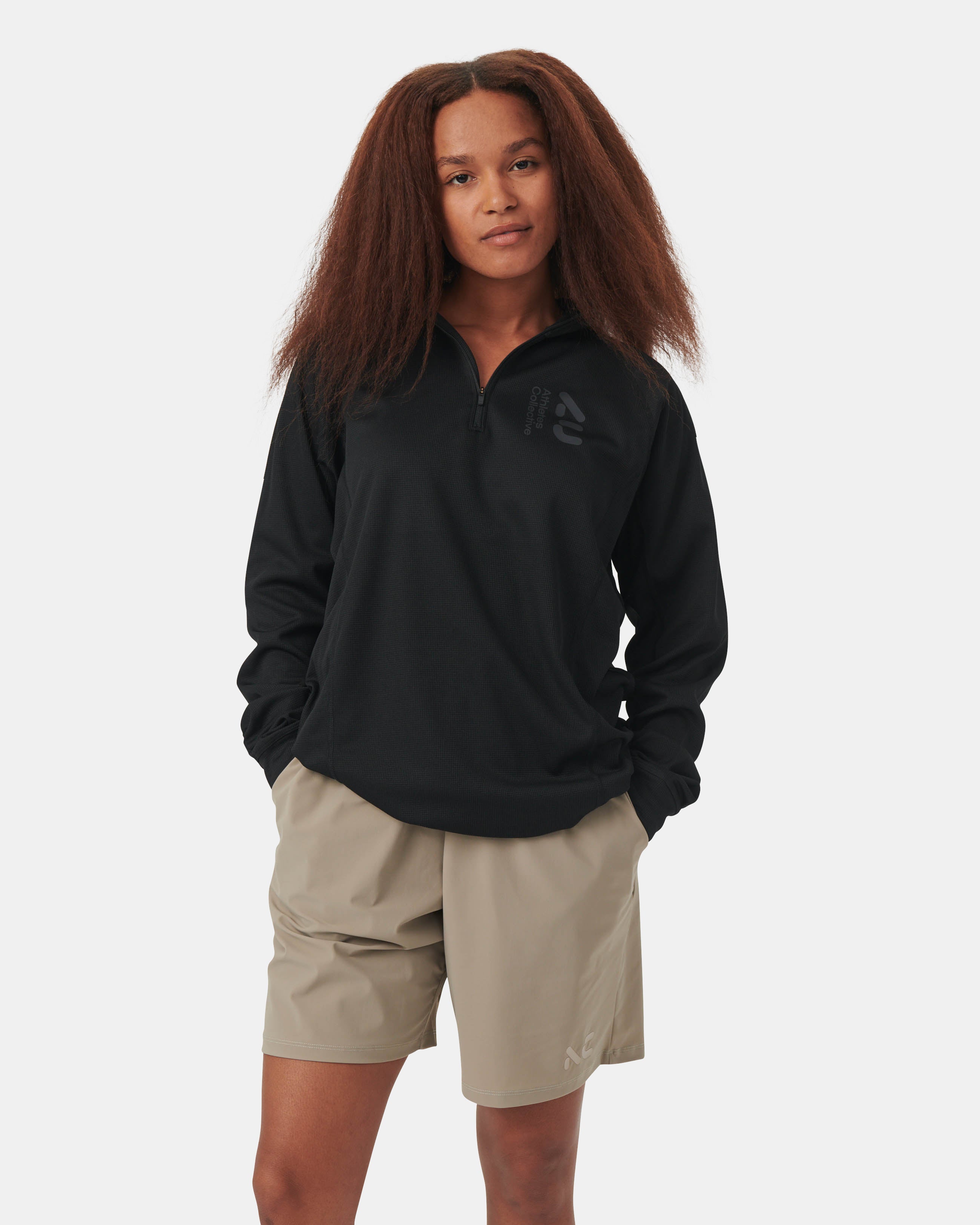 Athletes Collective The Half Zip Sweatshirt 4000 Black